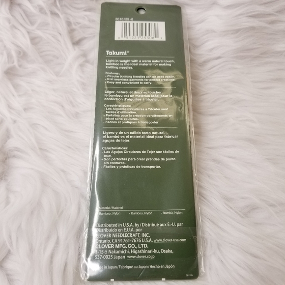 Clover Bamboo Circular Knitting Needles 29” 5.5mm No. 9 - Picture 2 of 2